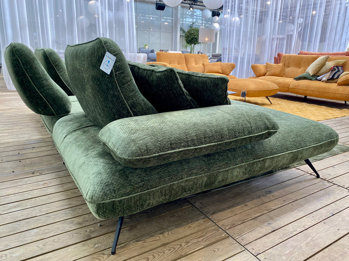 Canapé d'angle vert avance recule - Mayni