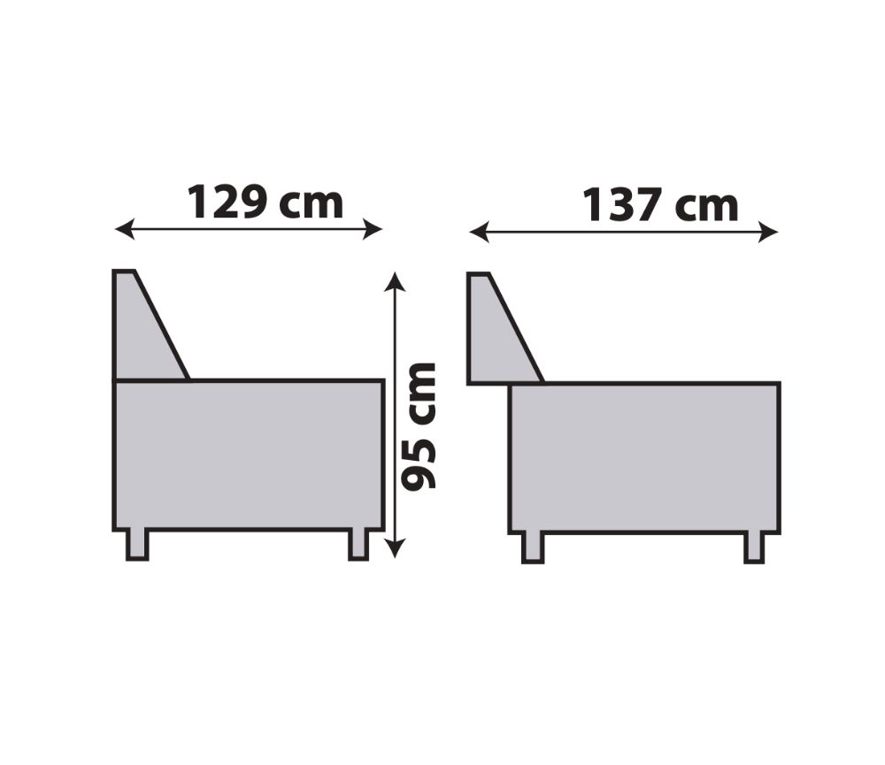 Canapé d'angle avance recule 286x189cm - Cassy
