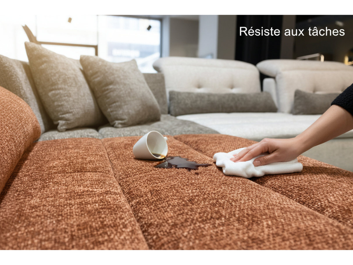 traitement anti tache d'un canape avance recule modulable