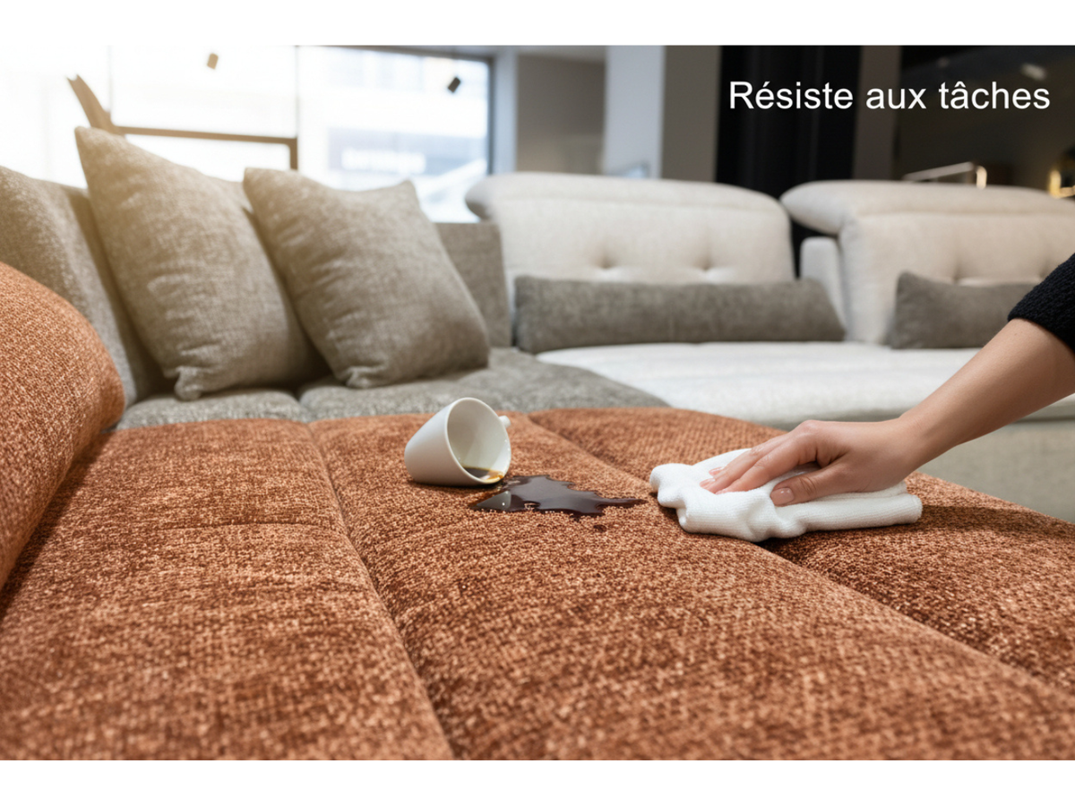 traitement anti tache d'un canape avance recule modulable