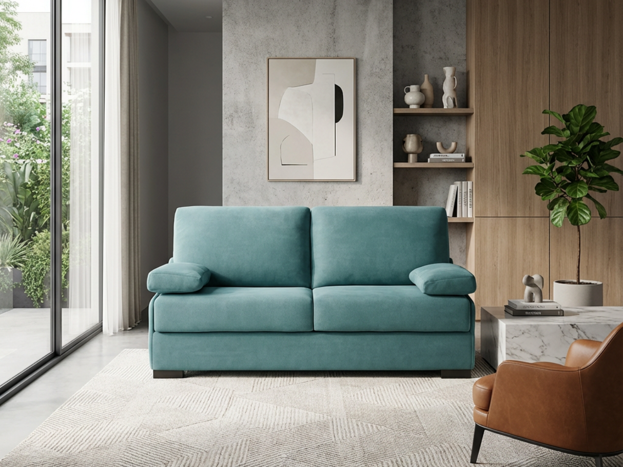 Blue rapido convertible sofa L168cm - Taha