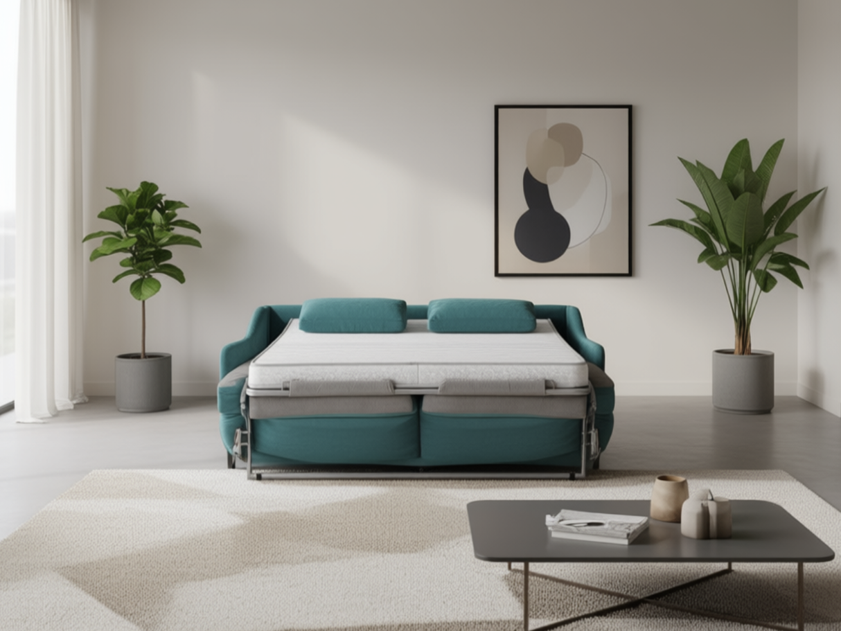 Blue rapido convertible sofa L168cm - Taha