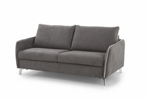 Canapé 3 places convertible Martin – vue 3/4 – tissu gris