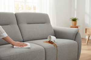 Traitement anti-taches canapé lit gris rapido