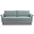 Canapé convertible rapido 3 places Fannie en tissu bleu clair design moderne
