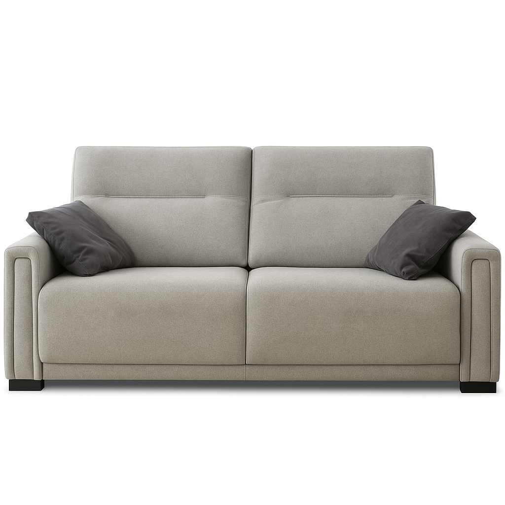Canapé convertible rapido Kery en tissu gris – design contemporain et confort haut de gamme – Souffle d’Intérieur