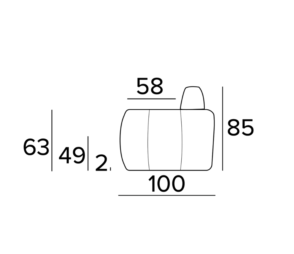 3-seater convertible sofa L213 or 233cm - Billy