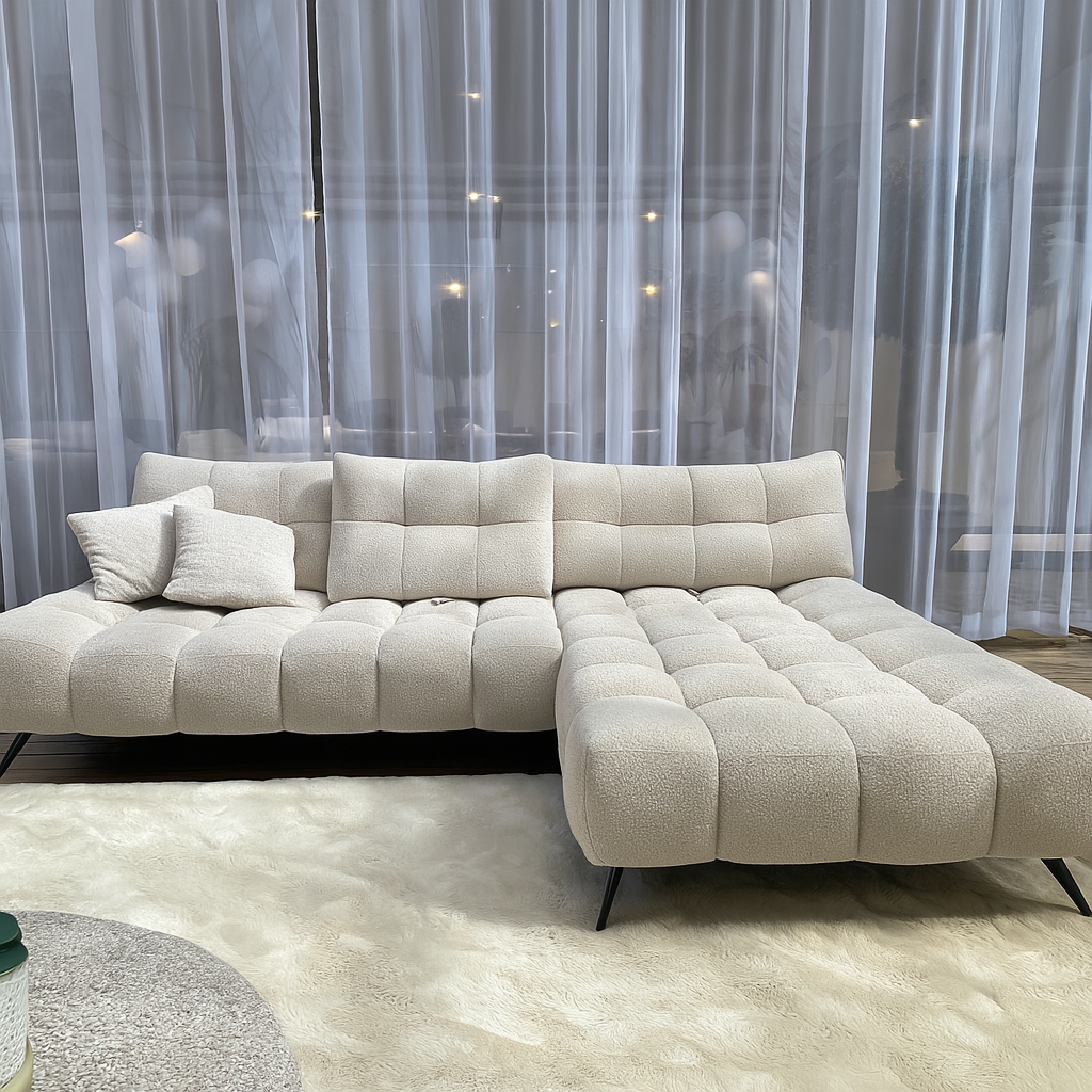 Canapé avance recule d'angle luxe