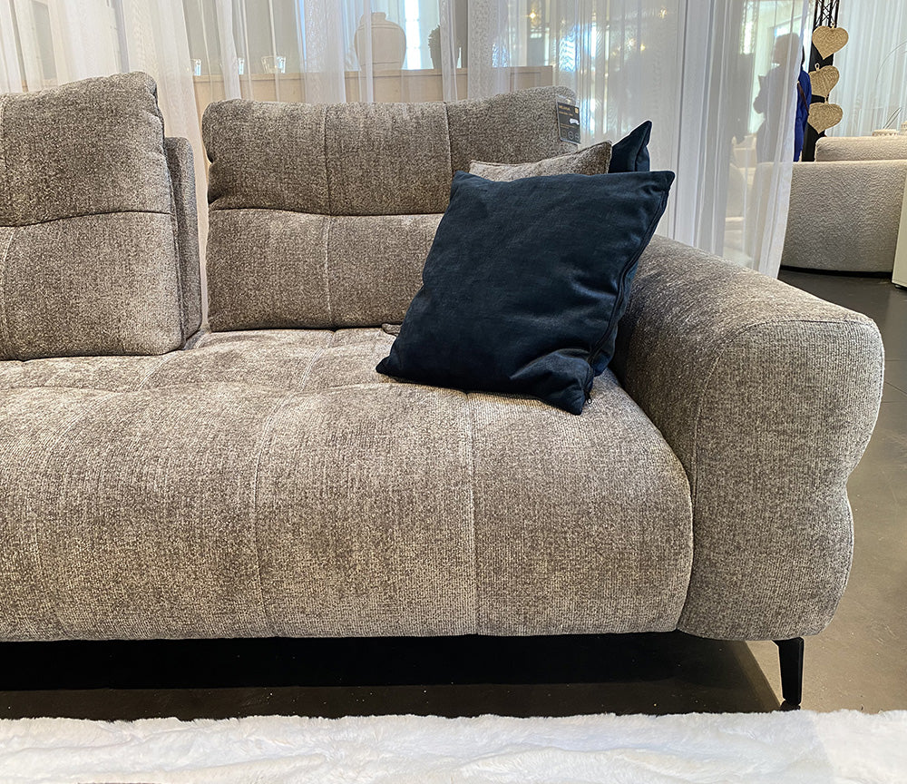 Canapé d'angle avance recule tissu velours - Souffle d'intérieur
