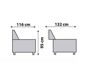 Canapé d'angle avance recule tissu velours - Souffle d'intérieur