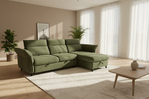 Canapé d'angle avance recule convertible - Virginie