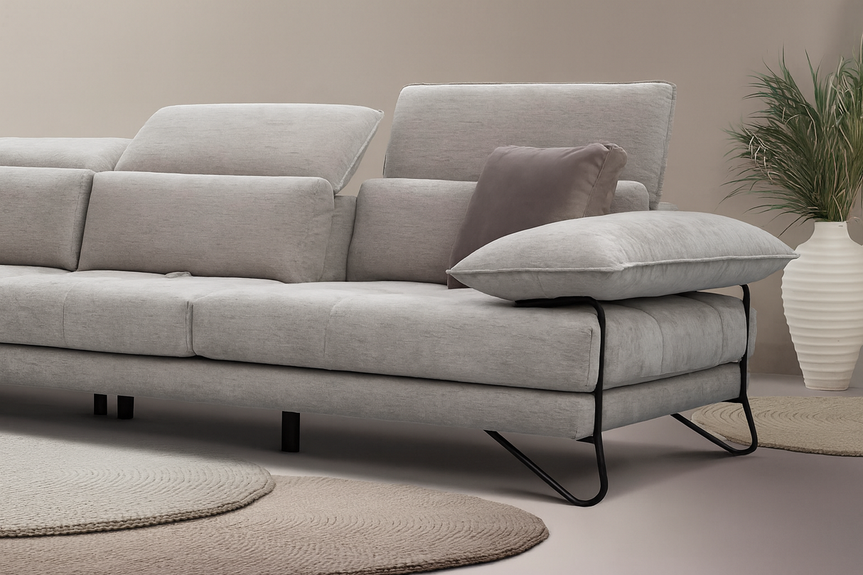 Corner sofa forward backward 291x173cm - Mona