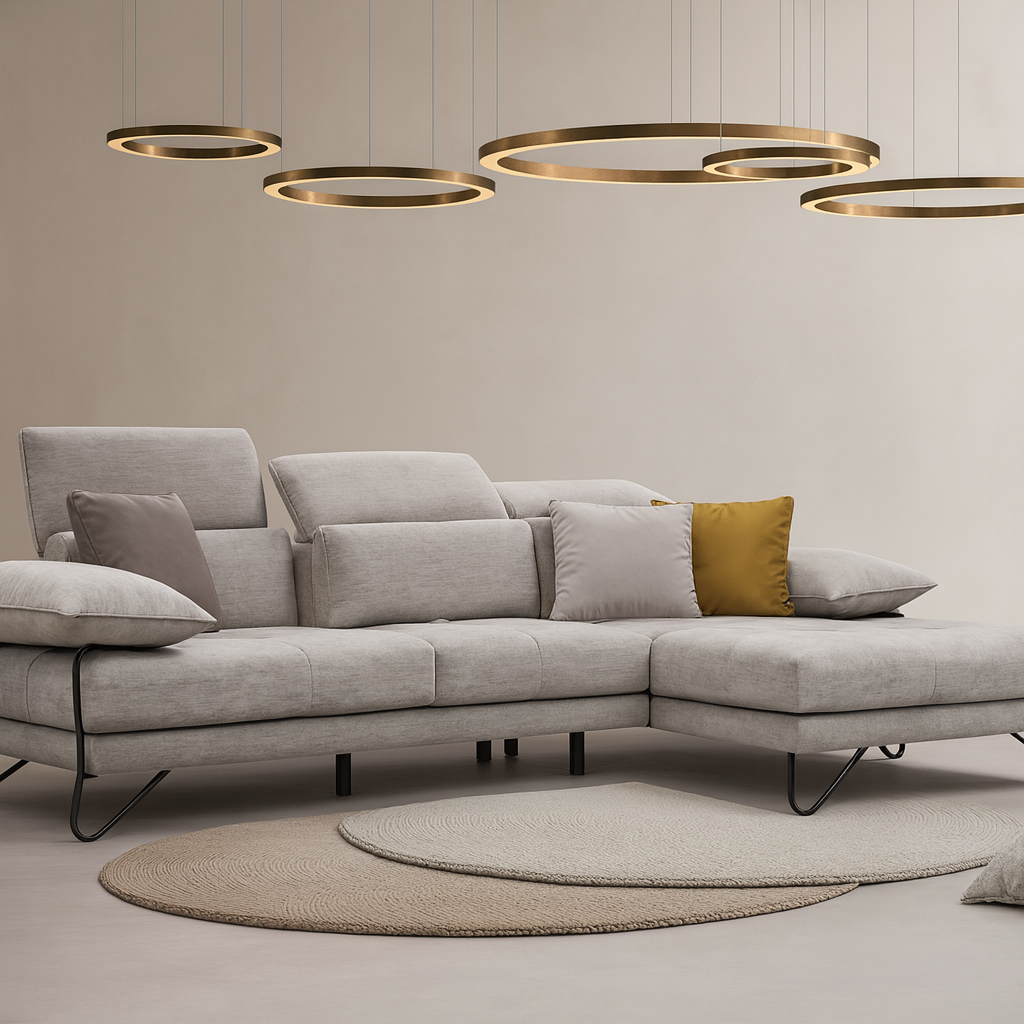 Corner sofa forward backward 291x173cm - Mona