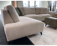 Canapé d'angle beige en tissu 262x199cm - Souffle d'intérieur