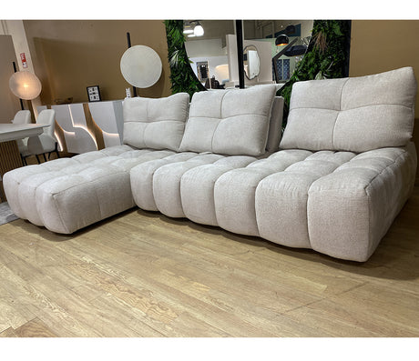 Canapé d'angle beige modulable - Souffle d'intérieur