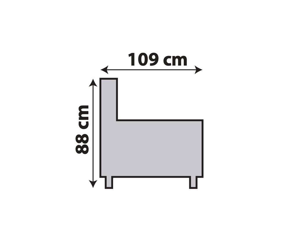 Schéma dimensions – Lovy – 109x88 cm