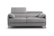 canapé convertible gris clair rapido vue de face 
