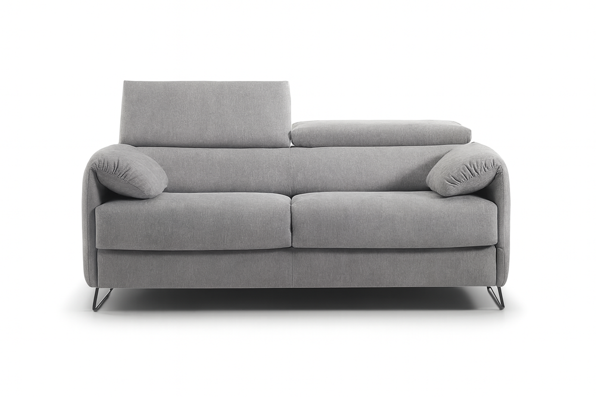 canapé convertible gris clair rapido vue de face 