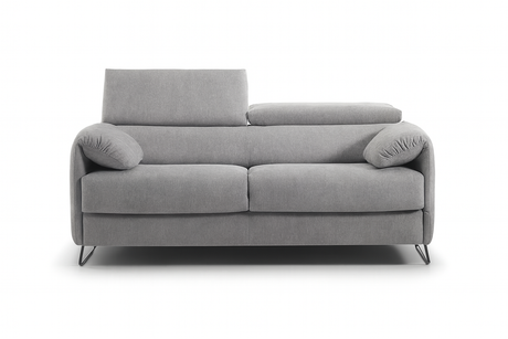 canapé convertible gris clair rapido vue de face 