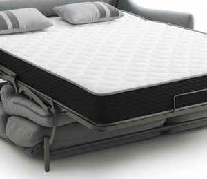 Détail Canapé lit capitonné – Katia – ouvert – tissu