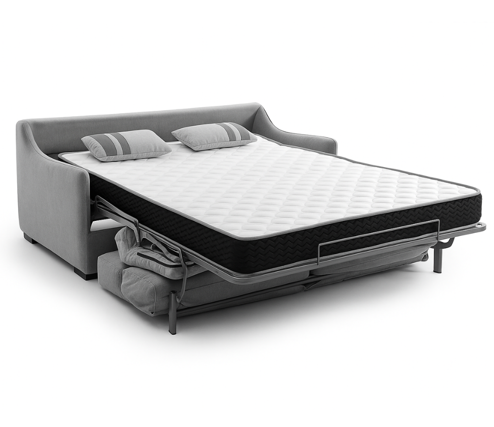 Canapé 3 places convertible Katia – système rapido – ouvert – tissu