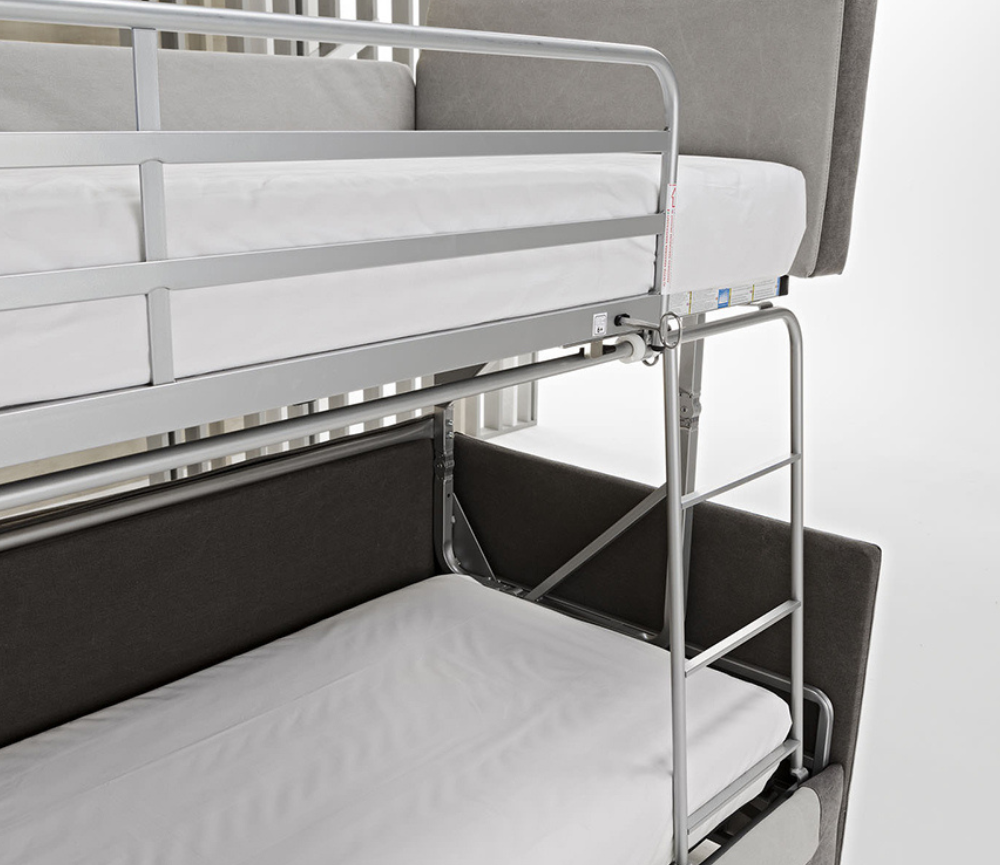 Canapé lit superposé design intégré dans un salon moderne – mobilier haut de gamme Souffle d’Intérieur