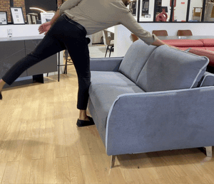 Grey Rapido convertible sofa bed L178cm - Martin