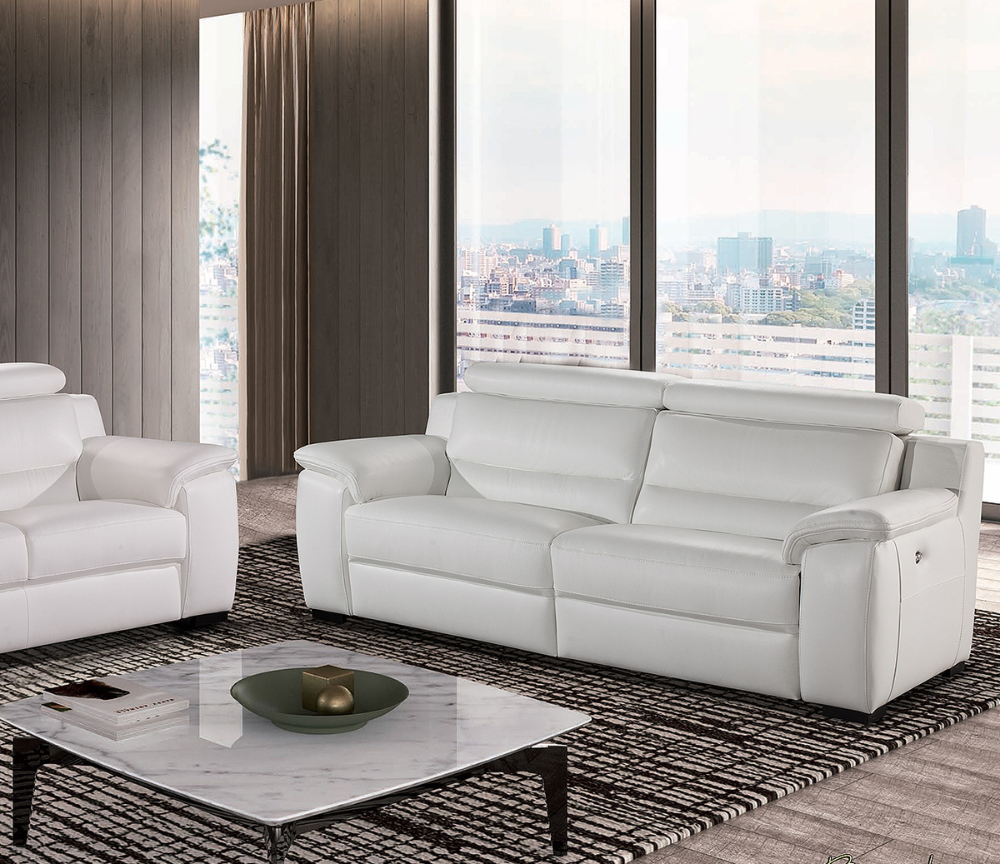 3 seater leather relax sofa 216cm - Brenda