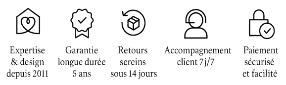 Paiement sécurisé, livraison premium sur rendez-vous, service client à votre écoute