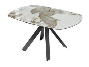Démonstration d'ouverture table céramique marbre calcatta