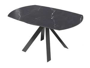 Démonstration d'ouverture table céramique marbre marquina