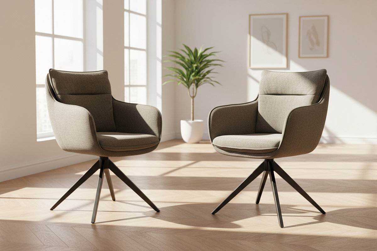 Lot de 2 chaises pivotante - Belfast