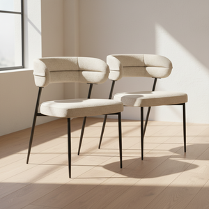 Lot de 2 chaises arrondi - Londres Akante