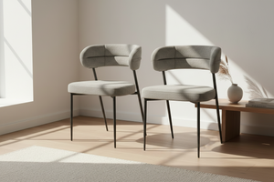 Lot de 2 chaises arrondi - Londres Akante