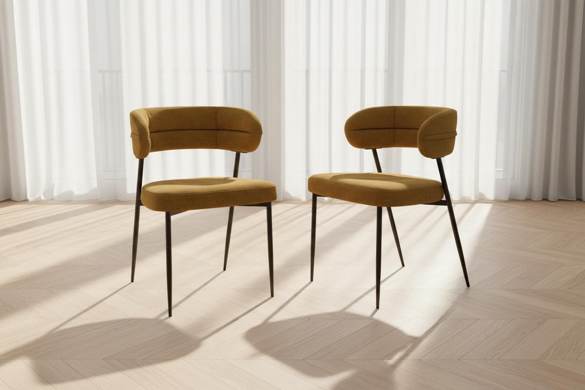 Lot de 2 chaises arrondi - Londres Akante
