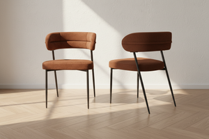 Lot de 2 chaises arrondi - Londres Akante