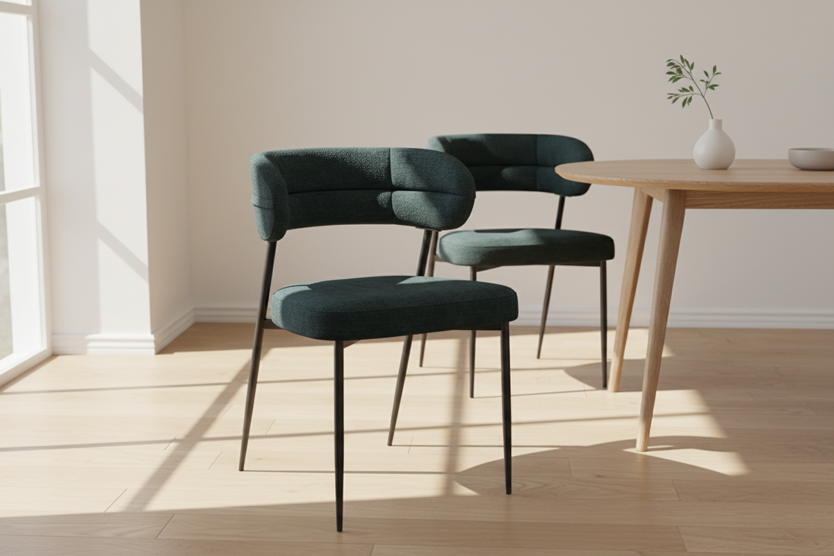 Lot de 2 chaises arrondi - Londres Akante