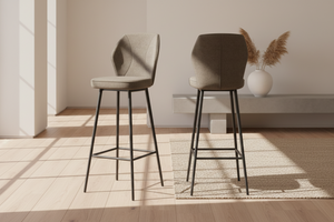 Tabouret de bar pivotant Varsovie Akante - coloris Taupe