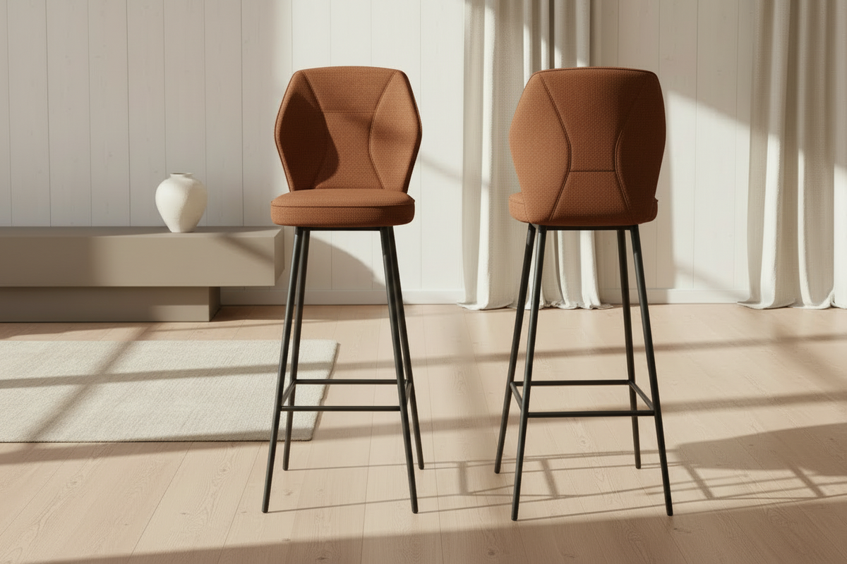 Tabouret de bar pivotant Varsovie Akante - coloris Terracotta