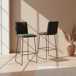 Tabouret de bar en tissu - Manhattan Akante