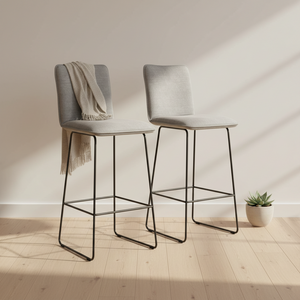 Tabouret de bar en tissu - Manhattan Akante