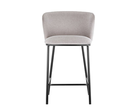 Chaise bar de cuisine beige - Rousseau Furniture - Souffle d'Intérieur