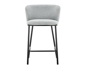 Chaise bar de cuisine gris clair - Rousseau Furniture - Souffle d'Intérieur