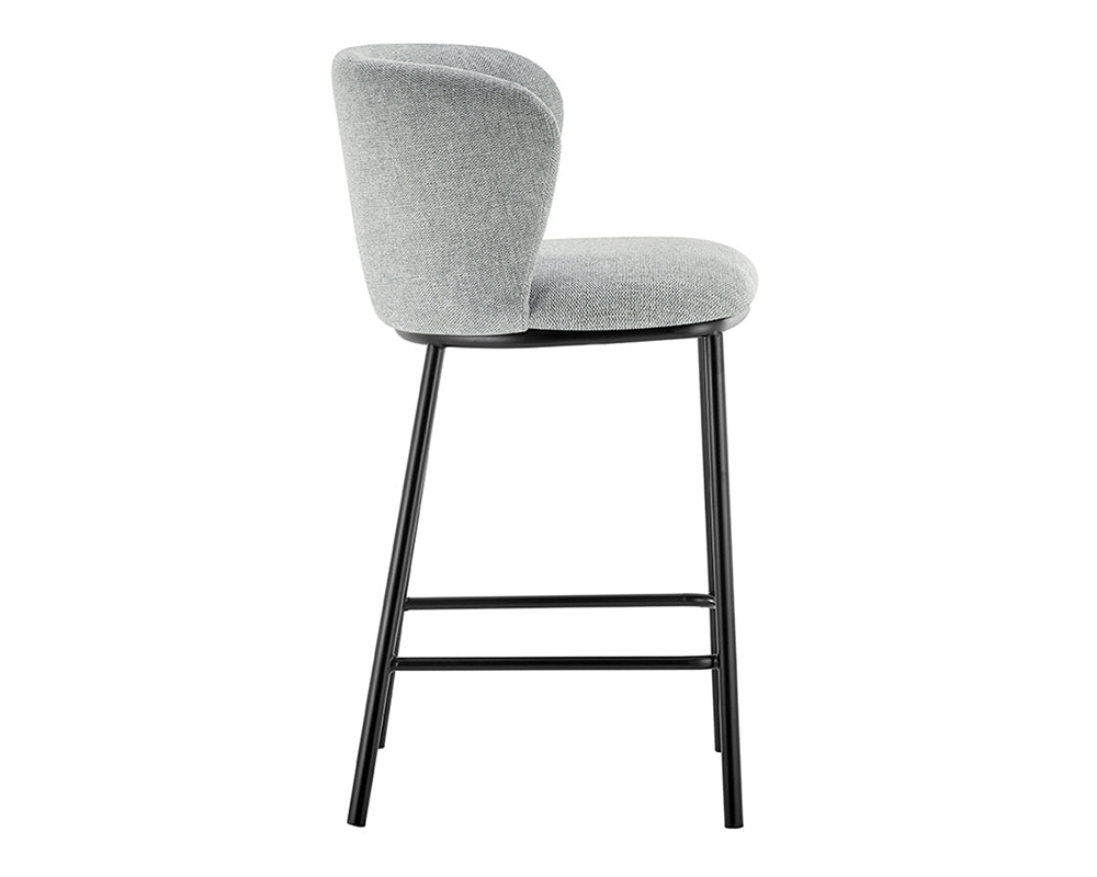 Chaise bar de cuisine gris clair - Rousseau Furniture - Souffle d'Intérieur