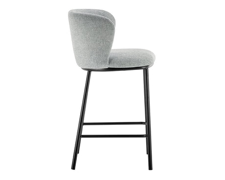 Chaise bar de cuisine gris clair - Rousseau Furniture - Souffle d'Intérieur