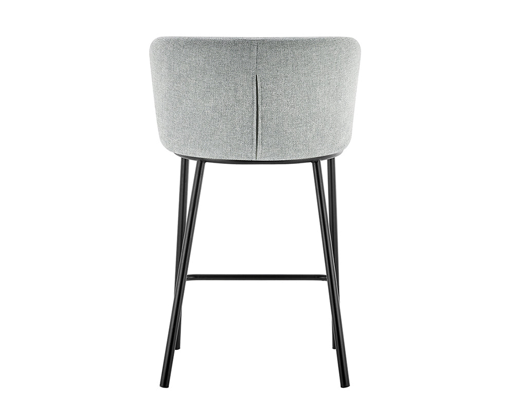 Chaise bar de cuisine gris clair - Rousseau Furniture - Souffle d'Intérieur