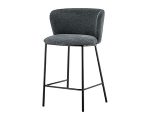 Chaise bar de cuisine gris foncé - Rousseau Furniture - Souffle d'Intérieur