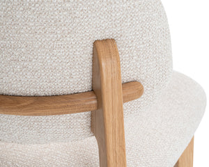 Détail dossier – Carmy – tissu beige