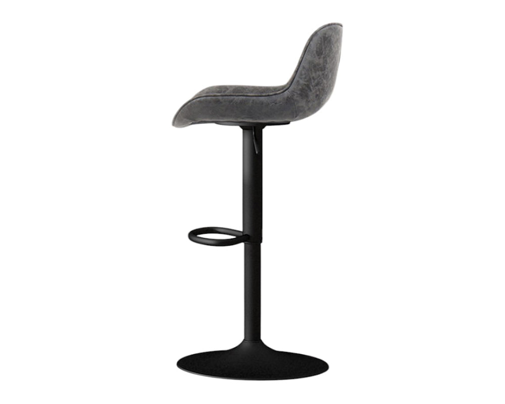 Chaise de bar confortable gris - Rousseau Furniture - Souffle d'Intérieur