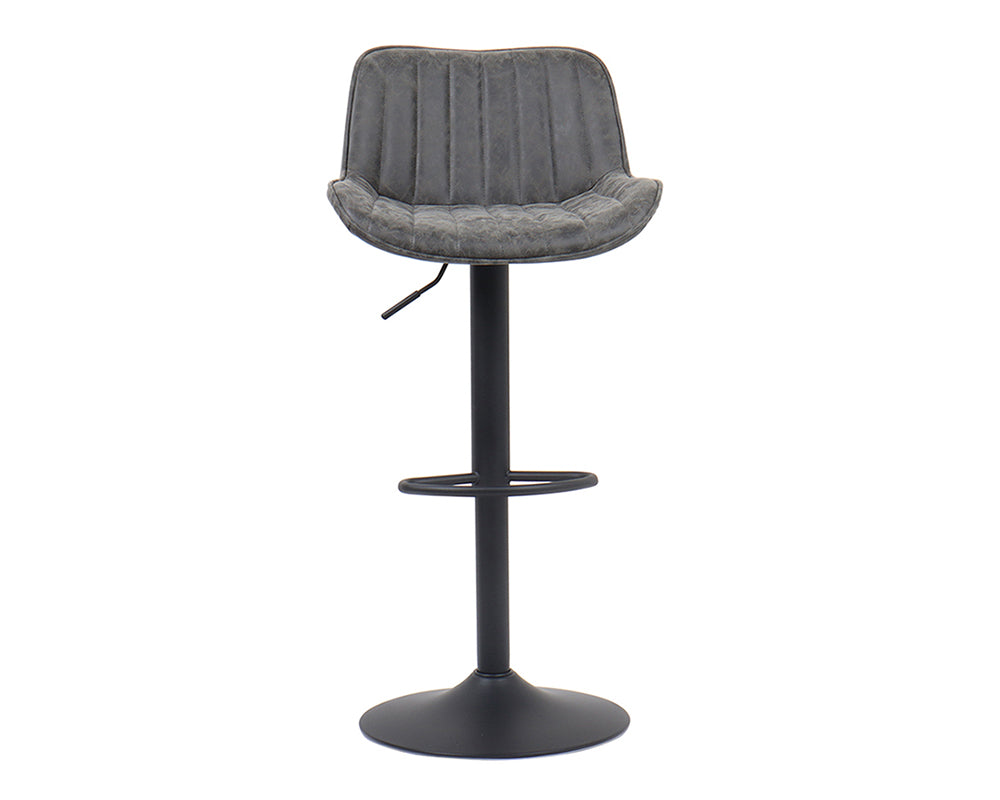 Chaise de bar confortable gris - Rousseau Furniture - Souffle d'Intérieur